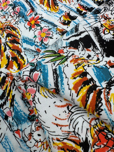 Designer Rayon - Azure Beast - 138cm