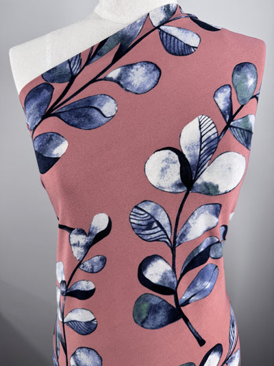 Printed Lycra - Blush Botanica - 148cm