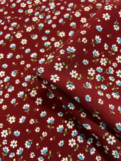 Printed Rayon - Spring Maroon - 147cm