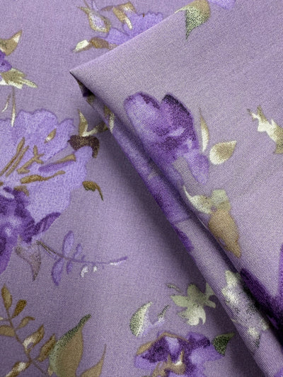 Designer Rayon - Violet Bloom - 146cm