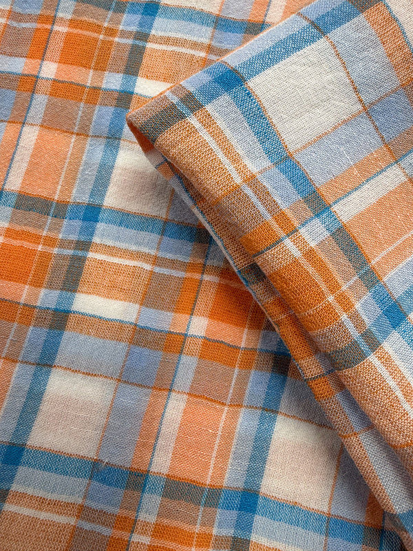 Pure Linen - Sunburst Plaid - 152cm