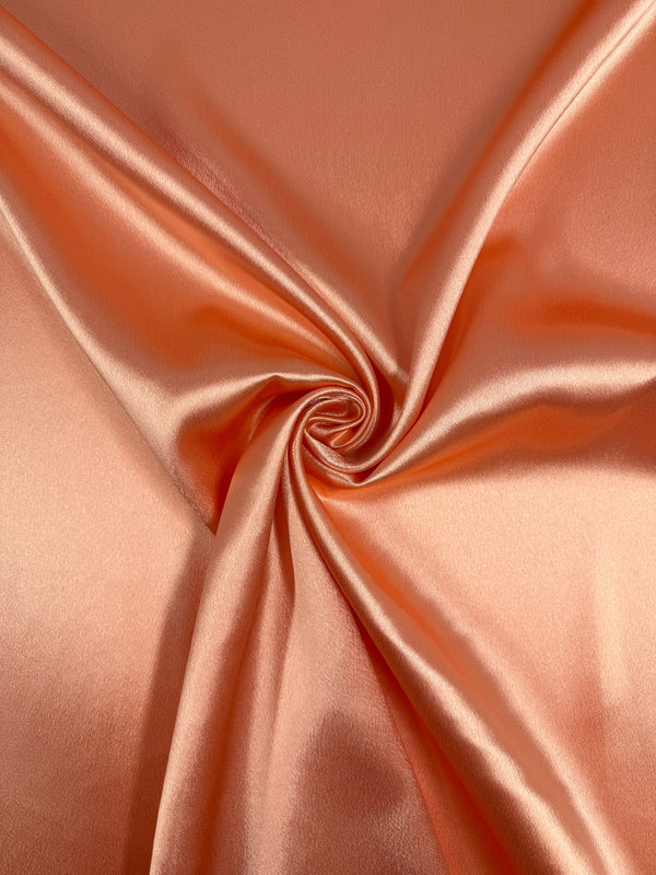 Satin Back Crepe - Peach Nectar - 150cm