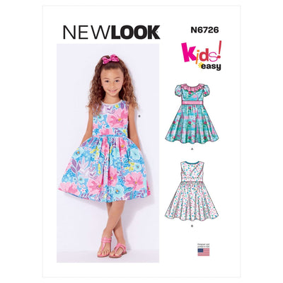 Pattern - NEW LOOK - 6726 - Toddlers’ and Children’s Dresses