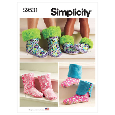 Pattern - Simplicity - S9531 - Slippers