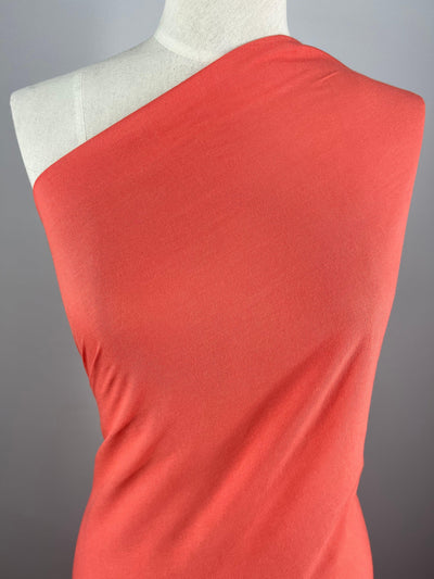 Plain Rayon - Coral - 140cm - Super Cheap Fabrics